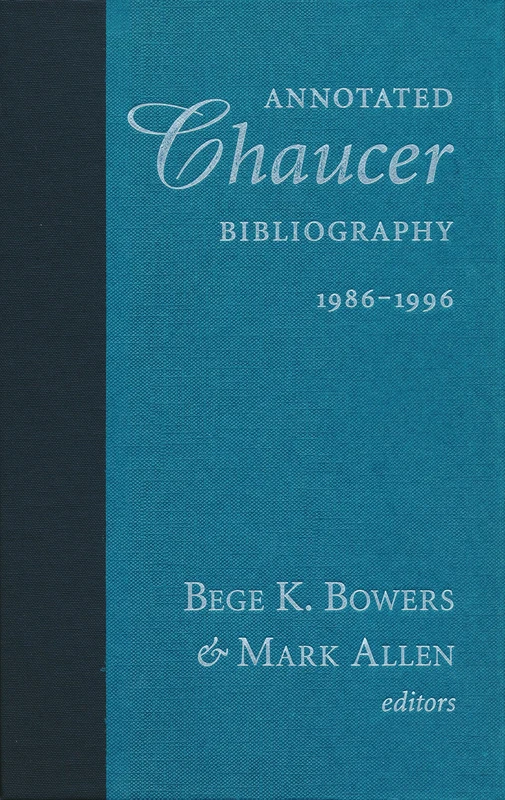 Annotated Chaucer Bibliography, 1986–1996