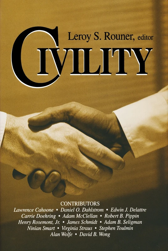 Civility: 21 (Boston University Studies in Philosophy and Religion)