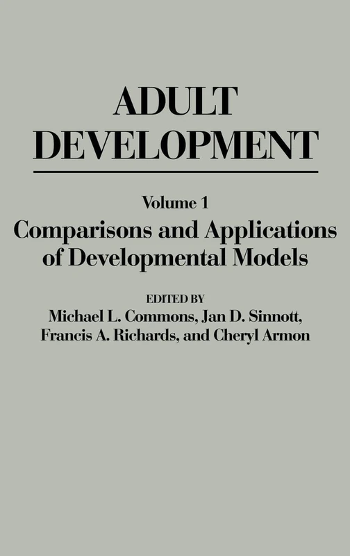 Adult Development: Volume I: Comparisons and Applications of Developmental Models: 1 - Image 1