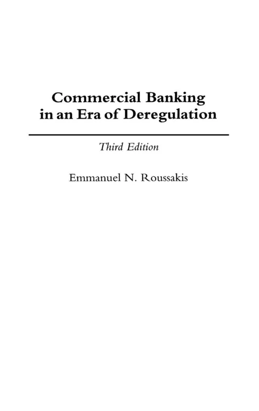 Commercial Banking in an Era of Deregulation (World Literature; 79) - Image 1