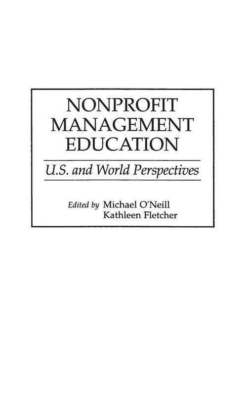 Nonprofit Management Education: U.S. and World Perspectives (384)