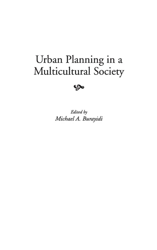 Urban Planning in a Multicultural Society