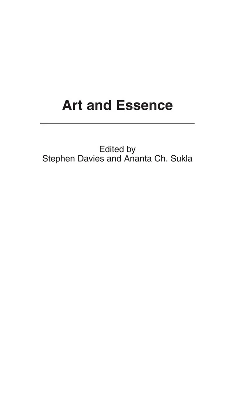 Art and Essence (Studies in Art, Culture, and Communities)