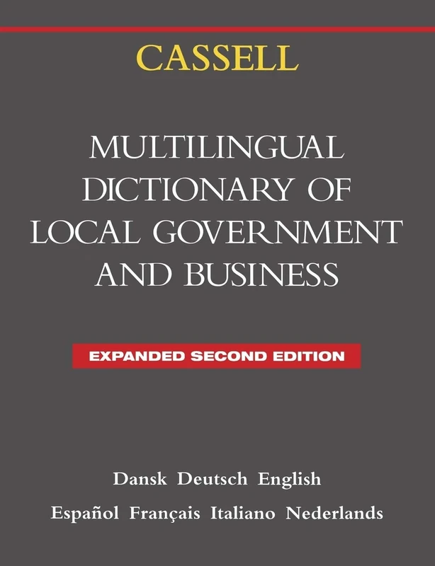 Cassell Multilingual Dictionary of Local Government: Second Edition - Image 1