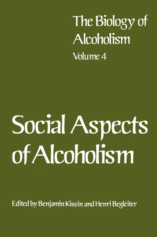 Springer - Social Aspects of Alcoholism: 004 Book
