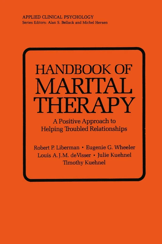Springer Handbook of Marital Therapy - Positive Approach Book