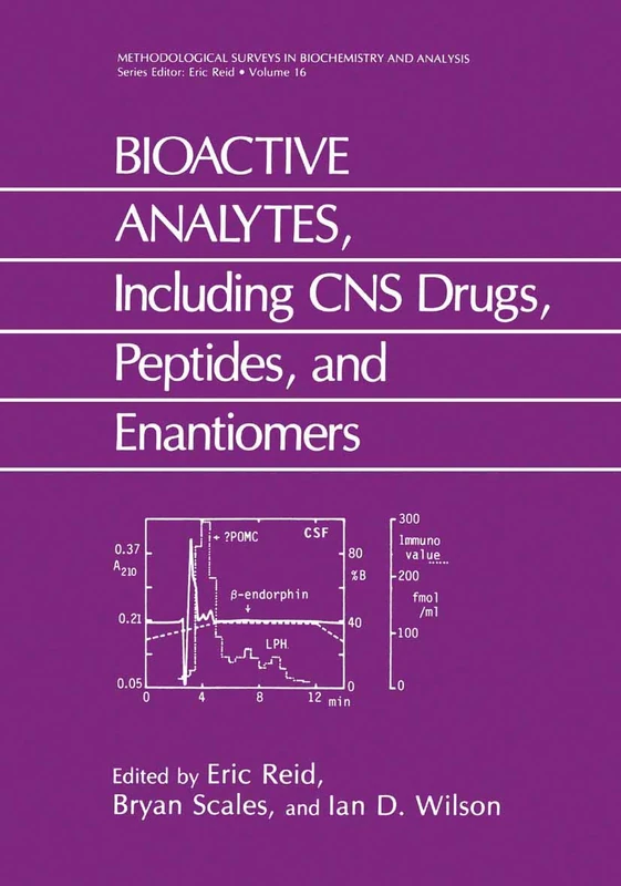 BIOACTIVE ANALYTES, Including CNS Drugs, Peptides, and Enantiomers: 16 A (Methodological Surveys in Biochemistry and Analysis, 16 A) - Image 1