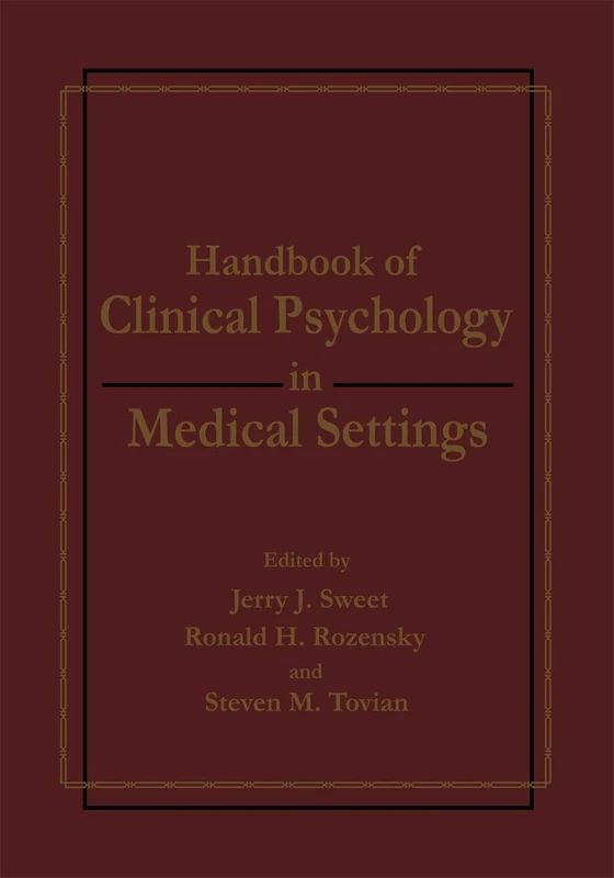 Handbook of Clinical Psychology in Medical Settings