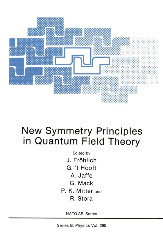 New Symmetry Principles in Quantum Field Theory: Proceedings of a NATO ASI Held in Cargese, France, July 16-27, 1991: v. 295 (NATO Science Series B: Physics)