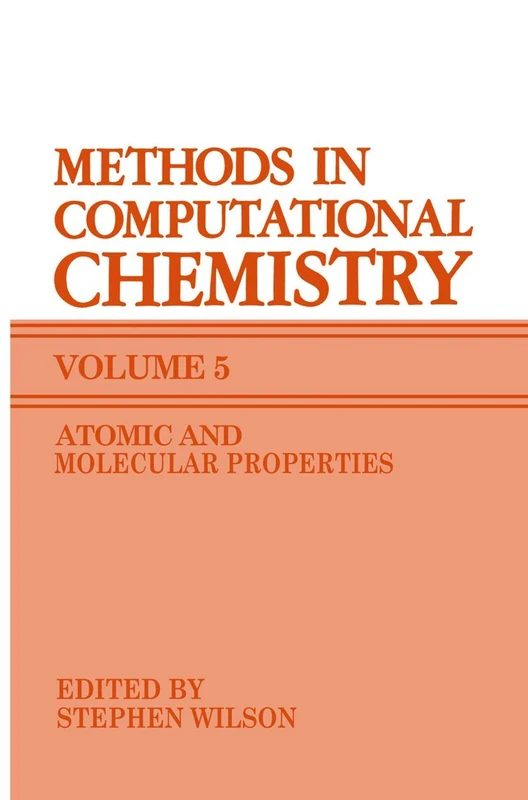 Springer Methods in Computational Chemistry: 5 - Specialist Reviews