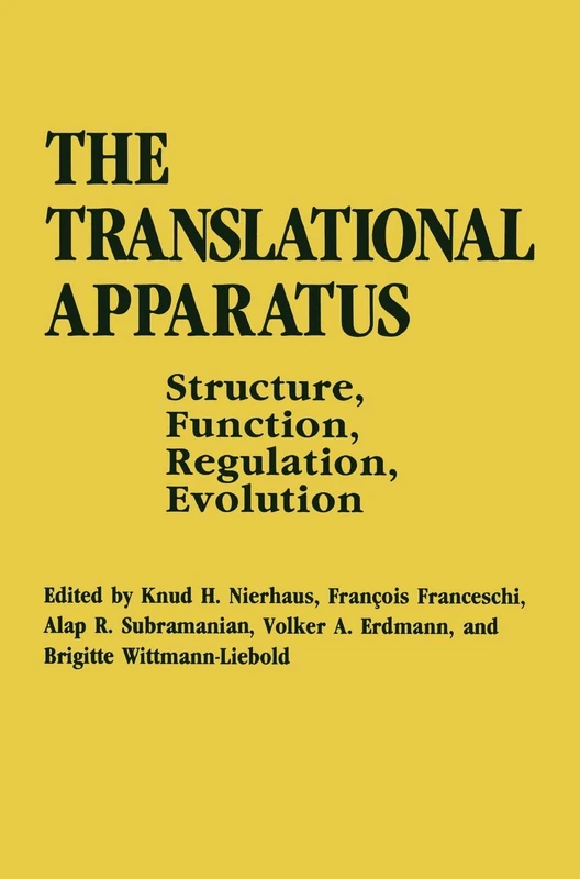 The Translational Apparatus: Structure, Function, Regulation, Evolution - Proceedings of an International Conference Held in Berlin, Germany, October 31-November 5, 1992 (NATO Asi Series) - Image 1