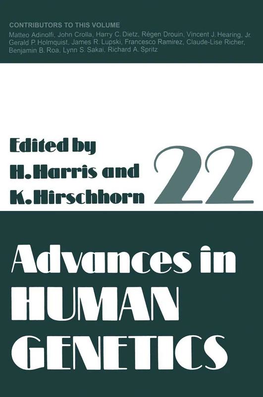 Springer Advances in Human Genetics: 22 - Academic Book - Image 1