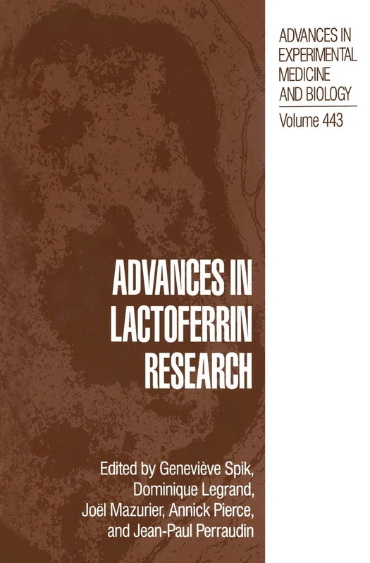 Springer Advances in Lactoferrin Research 443 - Biology Book - Image 1