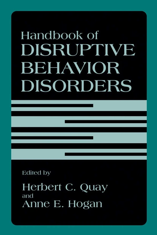 Springer Handbook of Disruptive Behavior Disorders - Medical Text