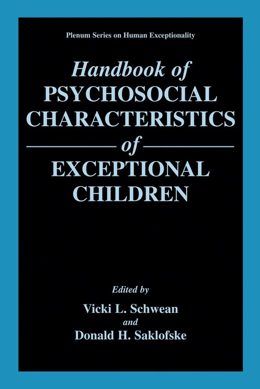 Springer Handbook of Psychosocial Characteristics of Exceptional Children