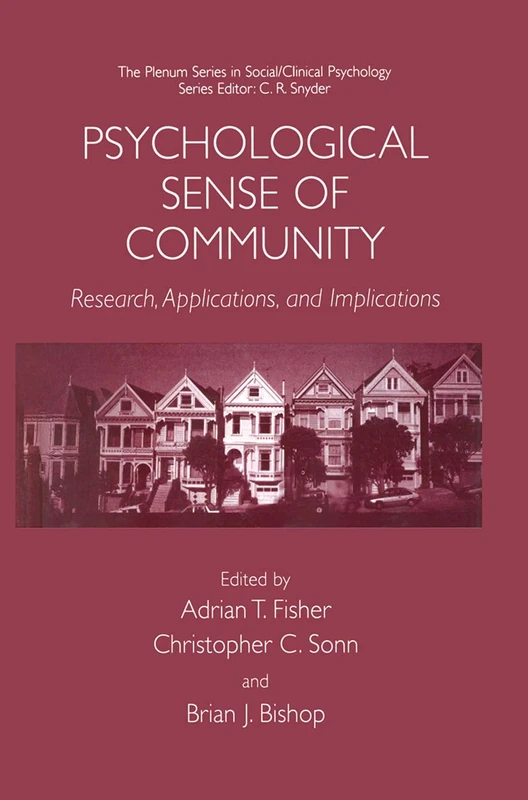 Psychological Sense of Community: Research, Applications, and Implications (The Springer Series in Social Clinical Psychology) - Image 1