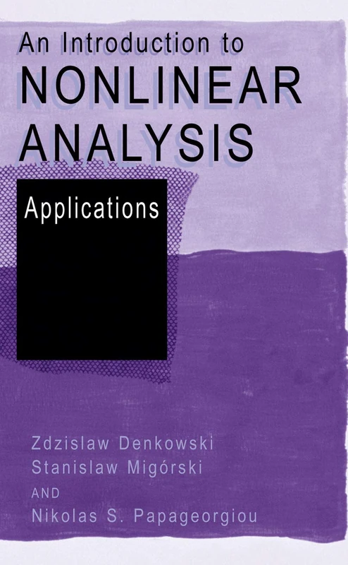 An Introduction to Nonlinear Analysis: Applications