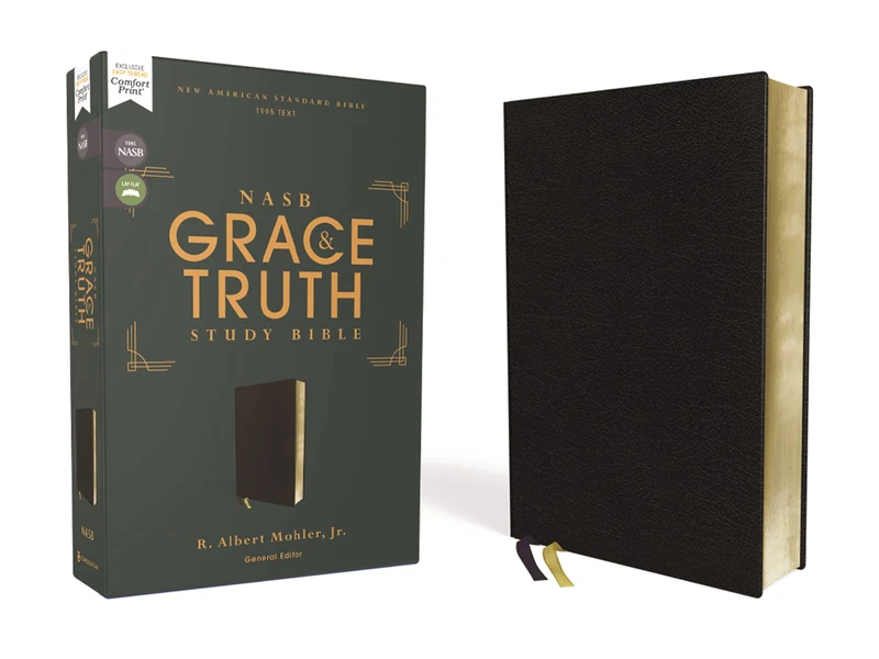 NASB, The Grace and Truth Study Bible (Trustworthy and Practical Insights), Bonded Leather, Black, Red Letter, 1995 Text, Comfort Print: New American ... Leather, Red Letter, 1995 Text, Comfort Print