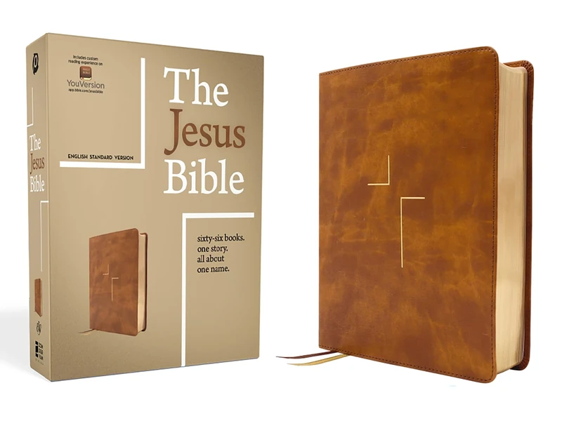 The Jesus Bible, ESV Edition, Leathersoft, Tan: Esv Edition, Tan