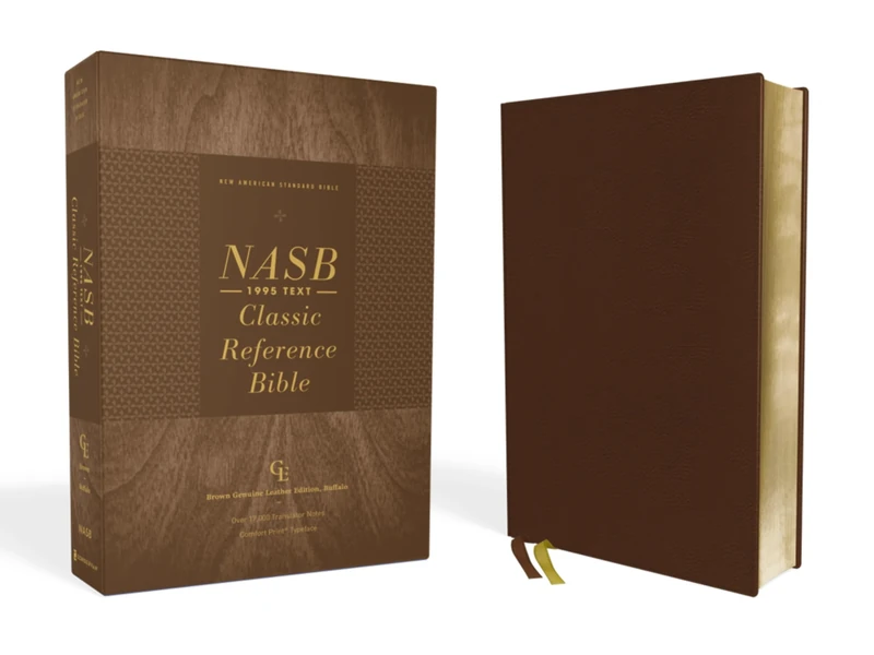 NASB, Classic Reference Bible, Genuine Leather, Buffalo, Brown, Red Letter, 1995 Text, Comfort Print: New American Standard Bible, Classic Reference ... Buffalo, Red Letter, 1995 Text, Comfort Print