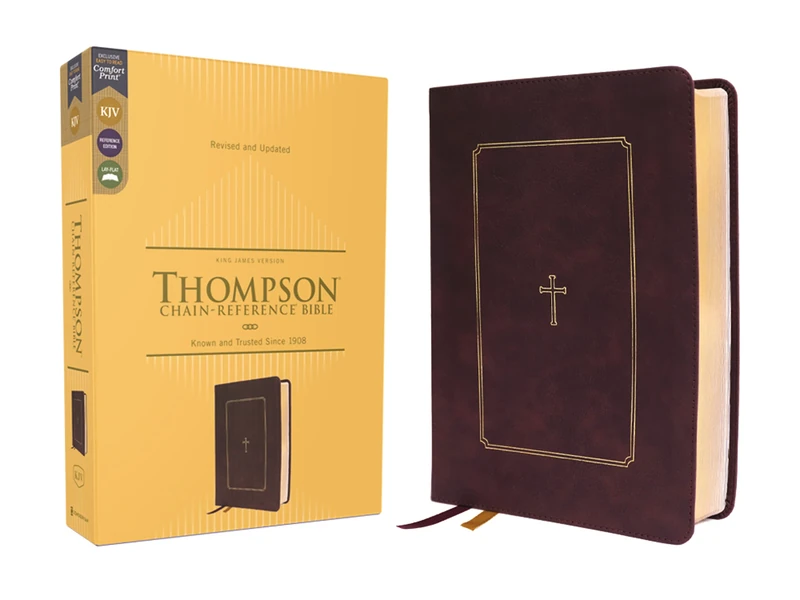 KJV, Thompson Chain-Reference Bible, Leathersoft, Burgundy, Red Letter, Comfort Print: King James Version, Burgundy, Leathersoft, Red Letter