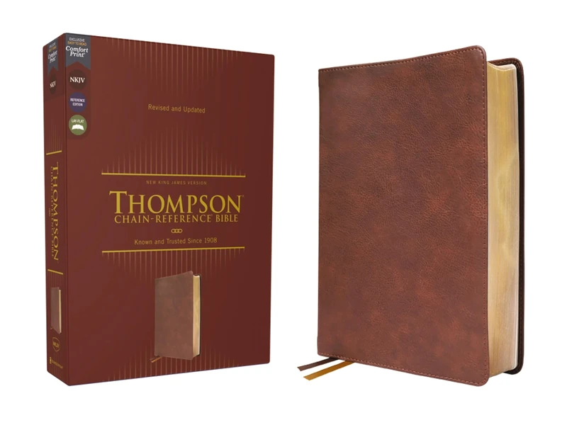 NKJV, Thompson Chain-Reference Bible, Leathersoft, Brown, Red Letter, Comfort Print: New King James Version, Brown, Leathersoft, Thompson Chain-Reference, Red Letter, Comfort Print