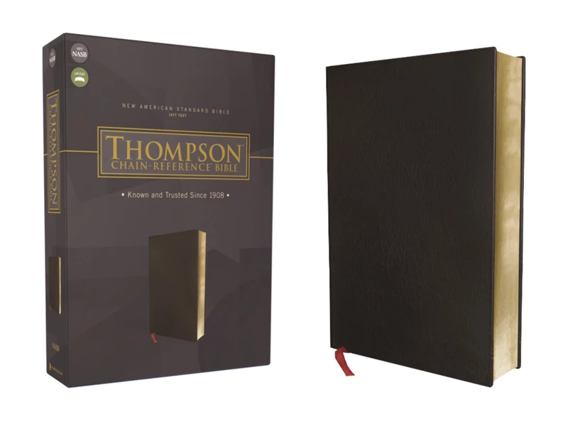NASB, Thompson Chain-Reference Bible, Bonded Leather, Black, Red Letter, 1977 Text: New American Standard Bible, Black, Bonded Leather, Red Letter