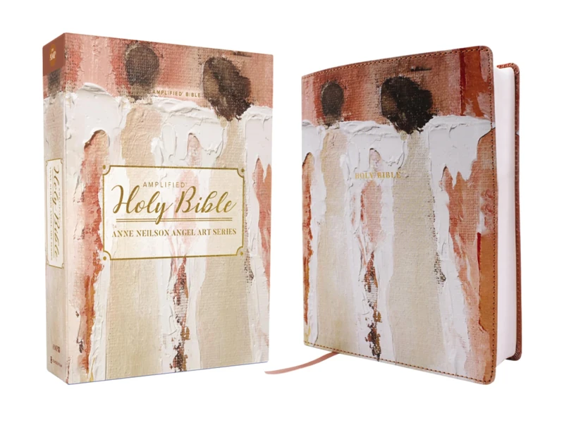 Amplified Holy Bible, Anne Neilson Angel Art Series, Leathersoft, Blush: Amplified, Anne Neilson, Leathersoft, Blush