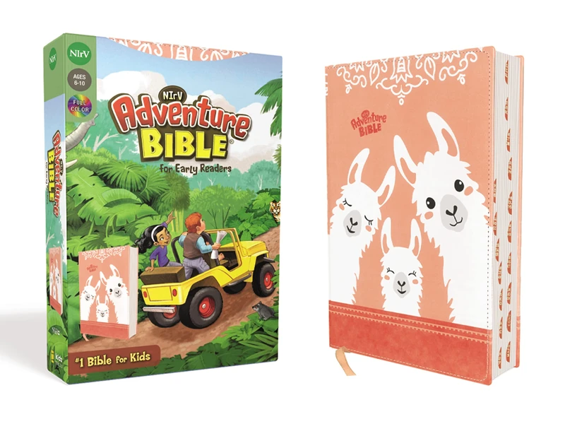 NIrV, Adventure Bible for Early Readers, Leathersoft, Coral, Full Color, Thumb Indexed Tabs: New International Reader's Version, Peach, Leathersoft