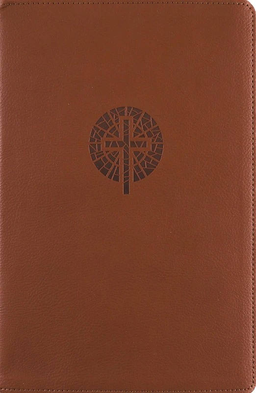 NRSVue, Single-Column Reference Bible, Leathersoft, Brown, Comfort Print