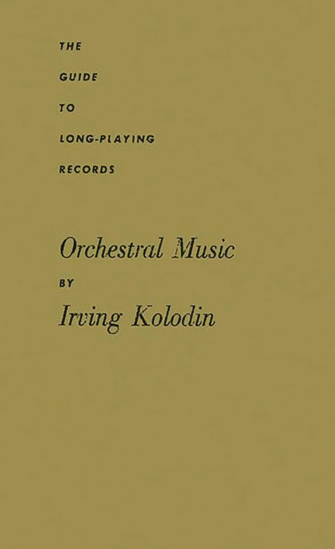 Orchestral Music (Guide to Long-Playing Records) - Image 1