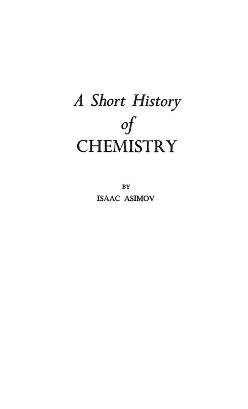 A Short History of Chemistry (Science Study) - Image 1