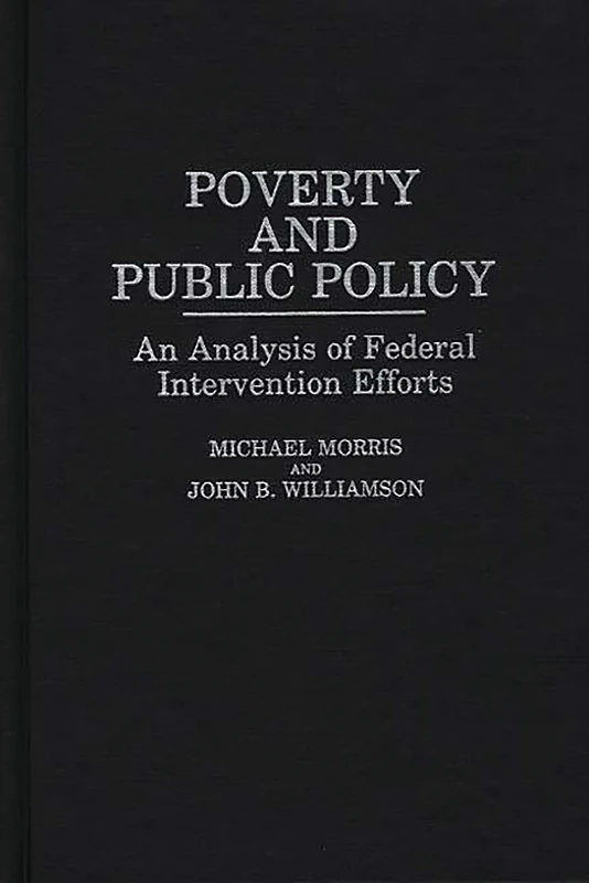 Poverty and Public Policy: An Analysis of Federal Intervention Efforts: 3 (Studies in Social Welfare Policies and Programs)