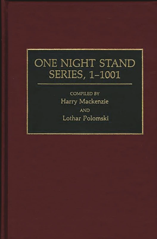 One Night Stand Series, 1-1001 (Discographies: Association for Recorded Sound Collections Discographic Reference)