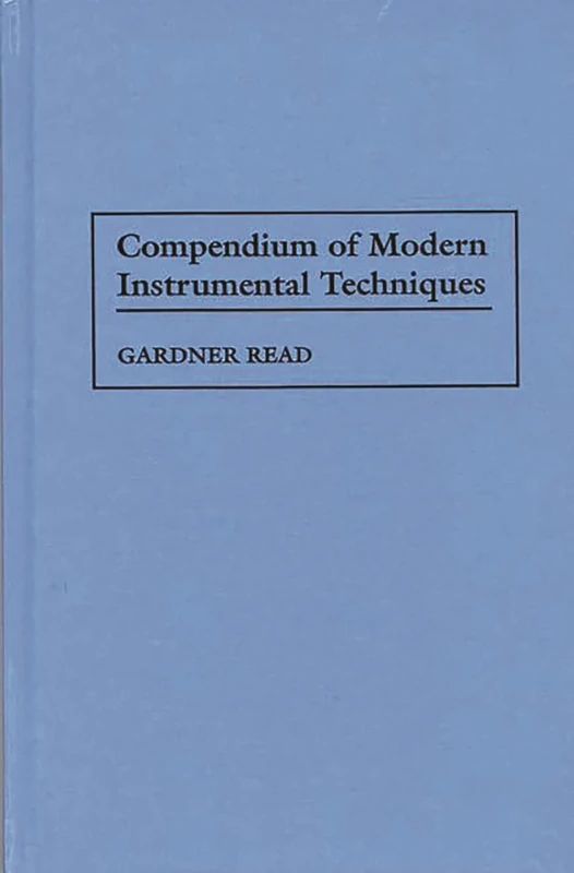 Compendium of Modern Instrumental Techniques