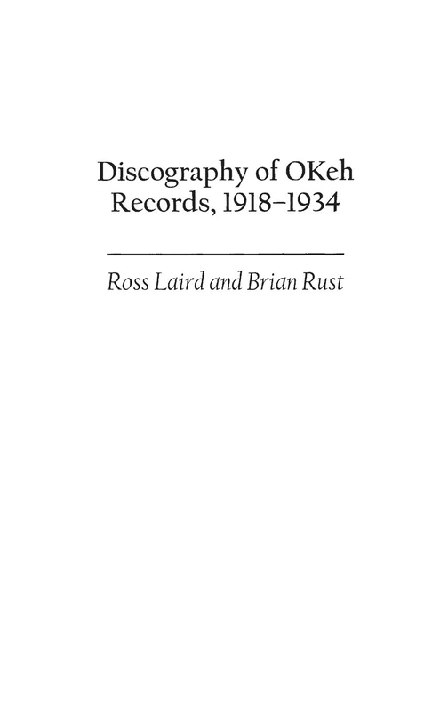 Discography of OKeh Records, 1918-1934: 92 (Discographies: Association for Recorded Sound Collections Di) - Image 1