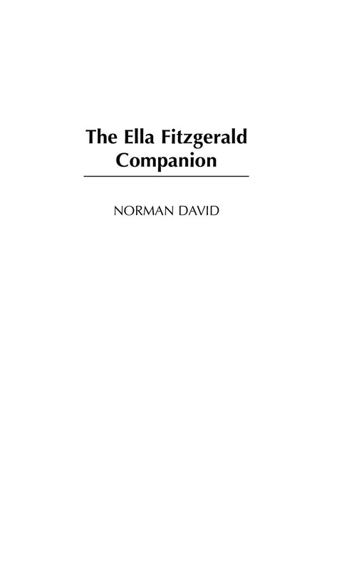 The Ella Fitzgerald Companion (Companions to Celebrated Musicians) - Image 1