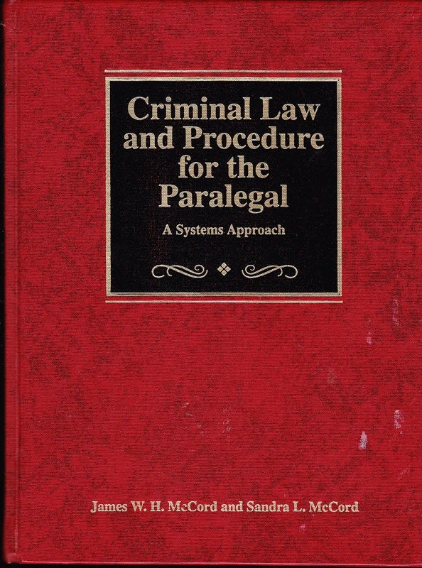 Criminal Law & Proc Paralegal (Paralegal Series)