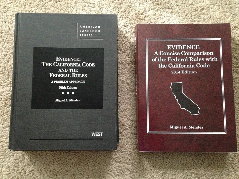 Evidence, the California Code and the Federal Rules (American Casebook Series)