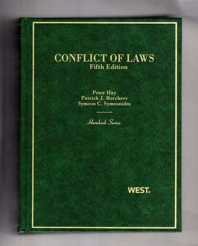 West Academic Conflict of Laws (Hornbook) Law Text - Image 1