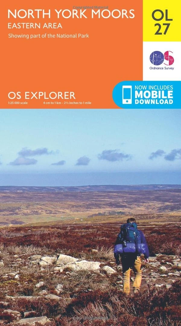 North York Moors Map | Eastern Area | Ordnance Survey | OS Explorer Map OL27 | England | Walks | Hiking | Maps | Adventure