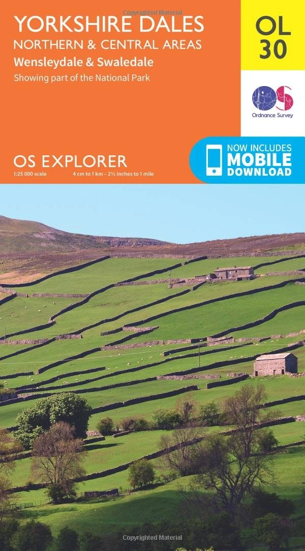 Yorkshire Dales Map | Northern & Central | Ordnance Survey | OS Explorer Map OL30 | England | Walks | Hiking | Maps | Adventure