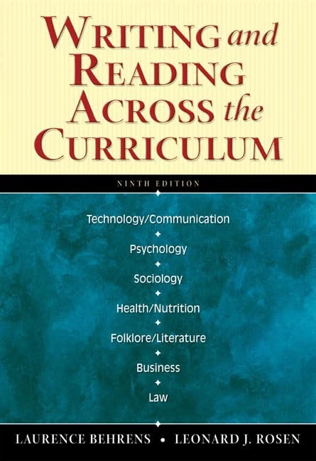 Writing and Reading Across the Curriculum (Book Alone)