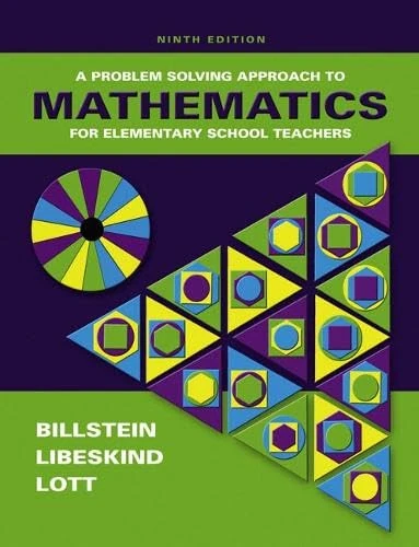 A Problem Solving Approach to Mathematics for Elementary School Teachers: United States Edition