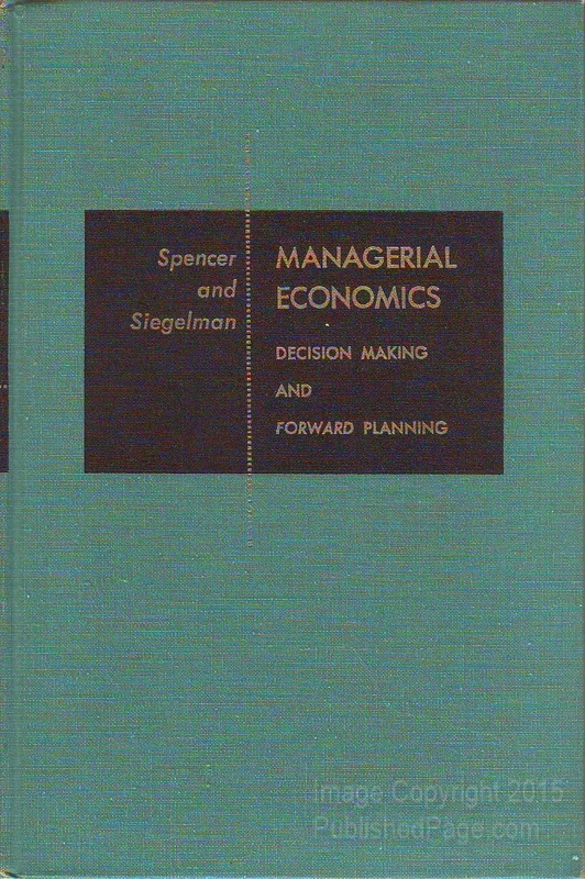 Pearson Education Managerial Economics - Business Textbook