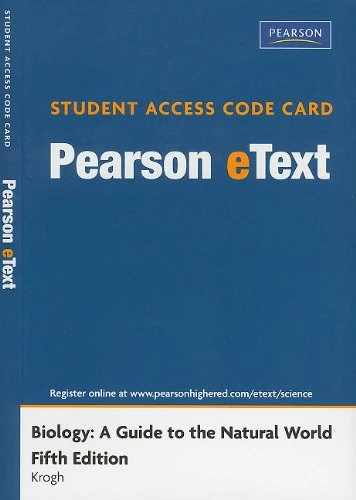 Pearson eText Student Access Code Card for Biology: A Guide to the Natural World