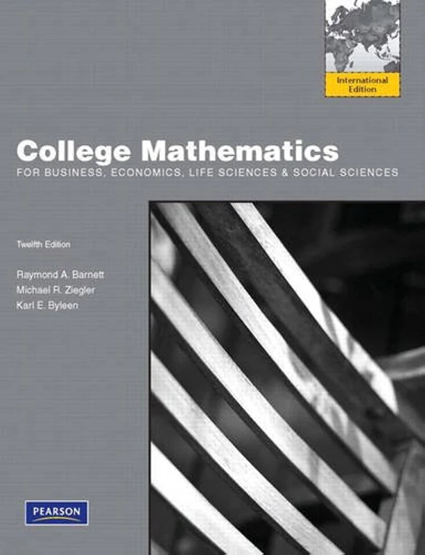 Pearson College Mathematics for Business and Economics Textbook