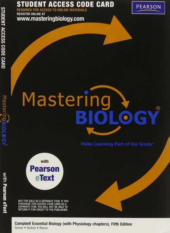 Mastering Biology with Pearson eText -- Valuepack Access Card -- for Campbell Essential Biology (with Physiology chapters) (ME component)