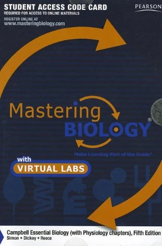 MasteringBiology without Pearson eText for with MasteringBiology Virtual Lab Full Suite -- Standalone Access Card -- for Campbell Essential Biology (with Physiology chapters)