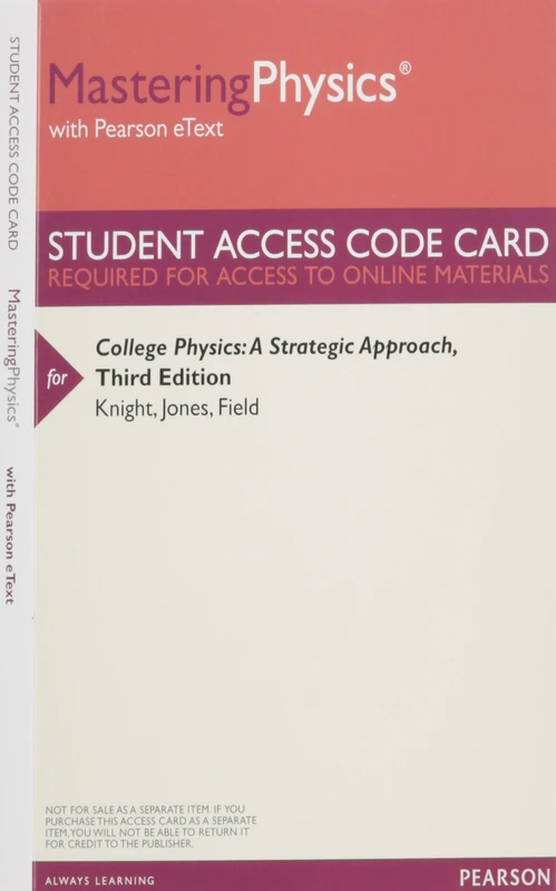 Mastering Physics with Pearson eText -- ValuePack Access Card -- for College Physics: A Strategic Approach